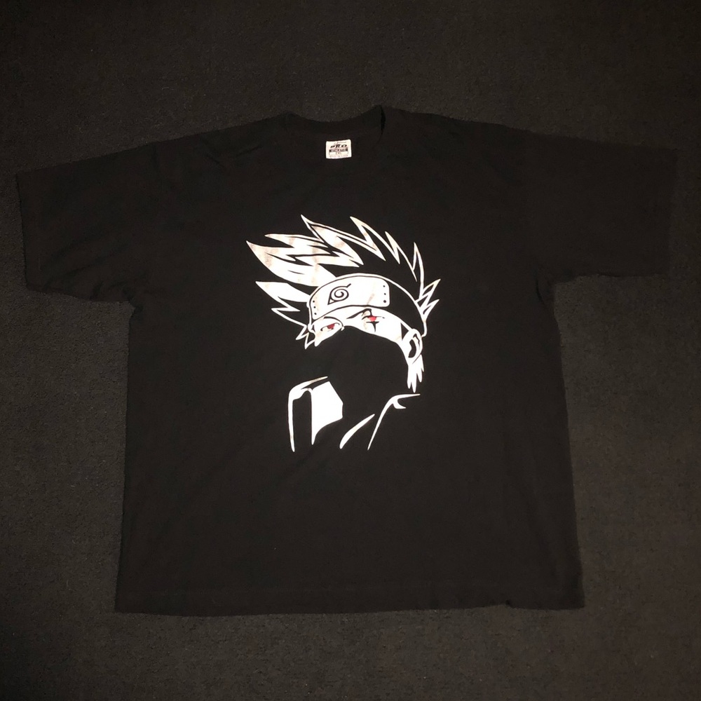 Naruto (Anime). Puff Print. Size XXL. NWOT. Black color.